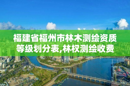福建省福州市林木测绘资质等级划分表,林权测绘收费标准。
