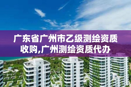 广东省广州市乙级测绘资质收购,广州测绘资质代办