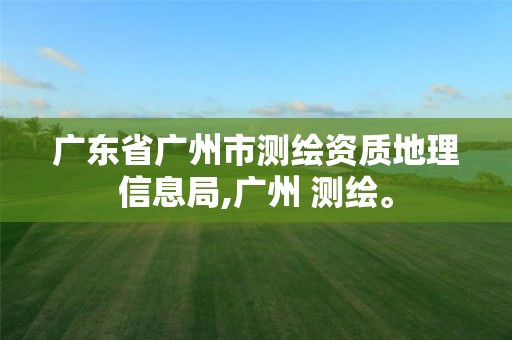 广东省广州市测绘资质地理信息局,广州 测绘。