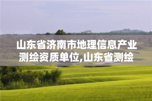 山东省济南市地理信息产业测绘资质单位,山东省测绘地理信息行业协会。
