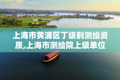 上海市黄浦区丁级别测绘资质,上海市测绘院上级单位