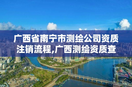广西省南宁市测绘公司资质注销流程,广西测绘资质查询