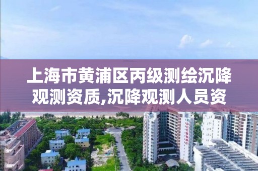 上海市黄浦区丙级测绘沉降观测资质,沉降观测人员资质证书