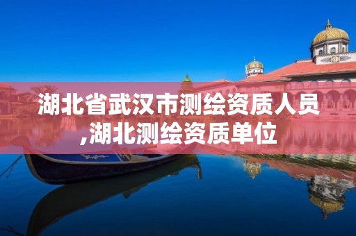 湖北省武汉市测绘资质人员,湖北测绘资质单位