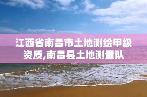 江西省南昌市土地测绘甲级资质,南昌县土地测量队