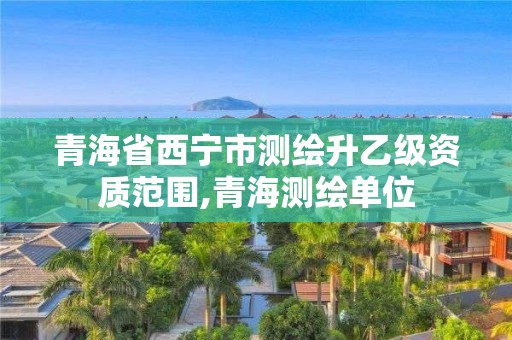 青海省西宁市测绘升乙级资质范围,青海测绘单位