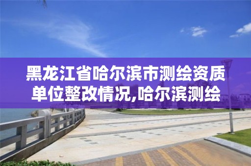 黑龙江省哈尔滨市测绘资质单位整改情况,哈尔滨测绘局怎么样 黑龙江省哈尔滨市测绘资质单位整改情况,哈尔滨测绘局怎么样
