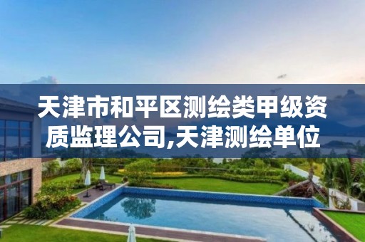 天津市和平区测绘类甲级资质监理公司,天津测绘单位名录。