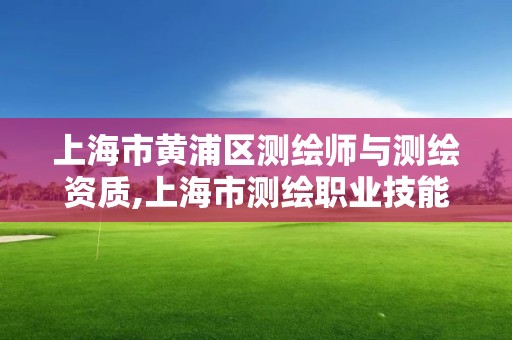 上海市黄浦区测绘师与测绘资质,上海市测绘职业技能培训中心