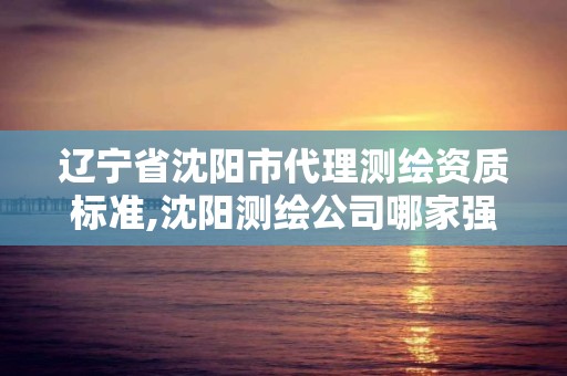 辽宁省沈阳市代理测绘资质标准,沈阳测绘公司哪家强哪家好