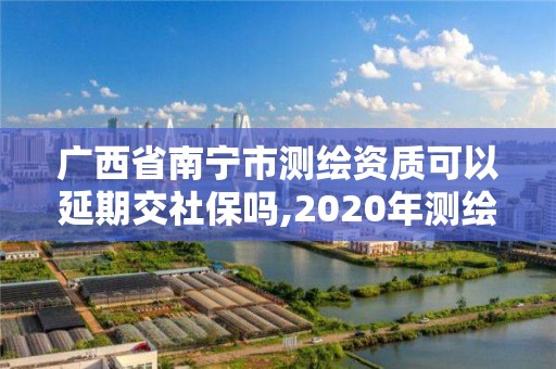 广西省南宁市测绘资质可以延期交社保吗,2020年测绘资质证书延期。