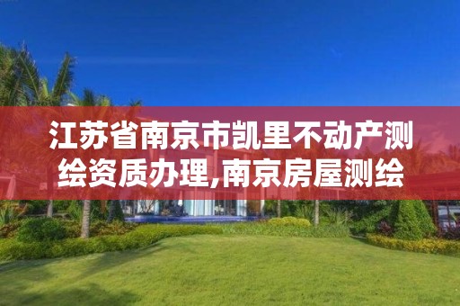江苏省南京市凯里不动产测绘资质办理,南京房屋测绘。