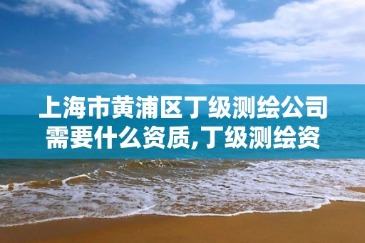 上海市黄浦区丁级测绘公司需要什么资质,丁级测绘资质经营范围。