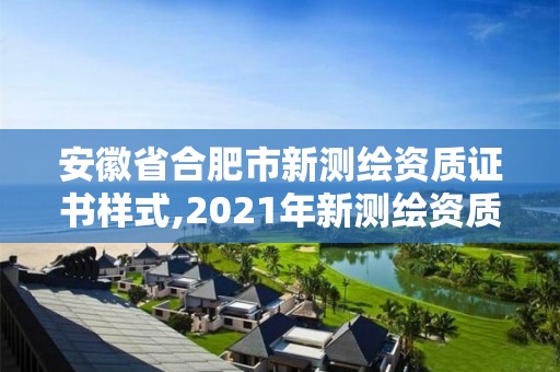 安徽省合肥市新测绘资质证书样式,2021年新测绘资质。