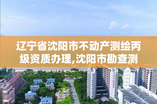 辽宁省沈阳市不动产测绘丙级资质办理,沈阳市勘查测绘。