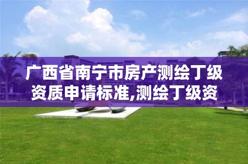 广西省南宁市房产测绘丁级资质申请标准,测绘丁级资质人员条件。
