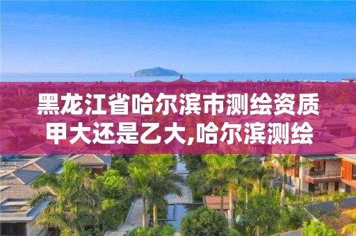 黑龙江省哈尔滨市测绘资质甲大还是乙大,哈尔滨测绘局待遇。