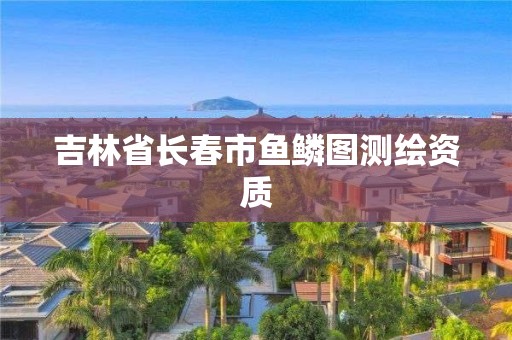 吉林省长春市鱼鳞图测绘资质 吉林省长春市鱼鳞图测绘资质