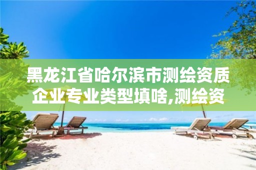 黑龙江省哈尔滨市测绘资质企业专业类型填啥,测绘资质属于什么行业。