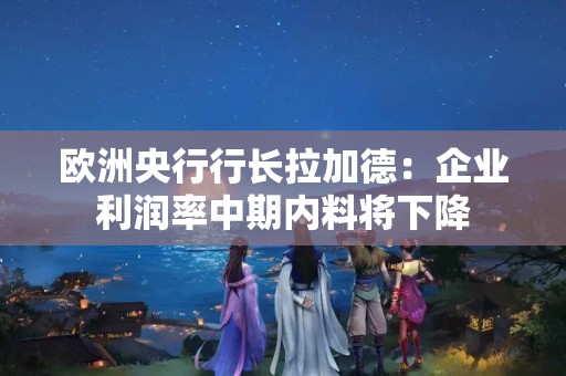 欧洲央行行长拉加德：企业利润率中期内料将下降