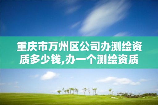 重庆市万州区公司办测绘资质多少钱,办一个测绘资质多少钱。