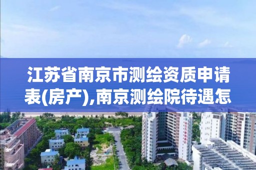 江苏省南京市测绘资质申请表(房产),南京测绘院待遇怎么样。