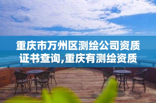重庆市万州区测绘公司资质证书查询,重庆有测绘资质测绘公司大全。