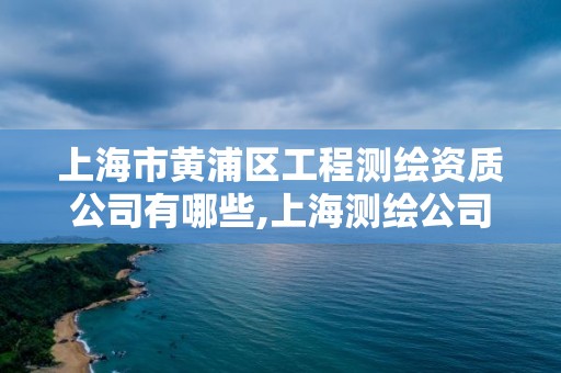 上海市黄浦区工程测绘资质公司有哪些,上海测绘公司有哪几家。
