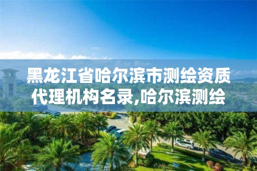 黑龙江省哈尔滨市测绘资质代理机构名录,哈尔滨测绘局属于什么单位。