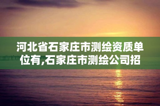 河北省石家庄市测绘资质单位有,石家庄市测绘公司招聘。