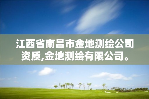 江西省南昌市金地测绘公司资质,金地测绘有限公司。
