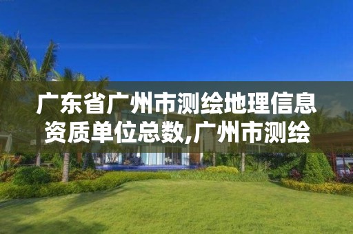 广东省广州市测绘地理信息资质单位总数,广州市测绘地理信息协会。