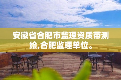 安徽省合肥市监理资质带测绘,合肥监理单位。