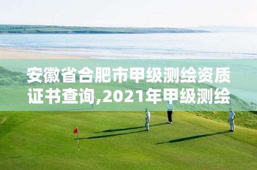 安徽省合肥市甲级测绘资质证书查询,2021年甲级测绘资质。