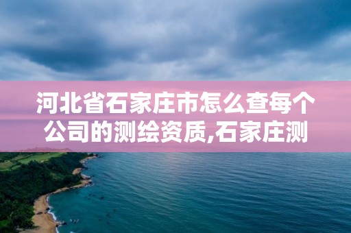 河北省石家庄市怎么查每个公司的测绘资质,石家庄测绘局在哪。