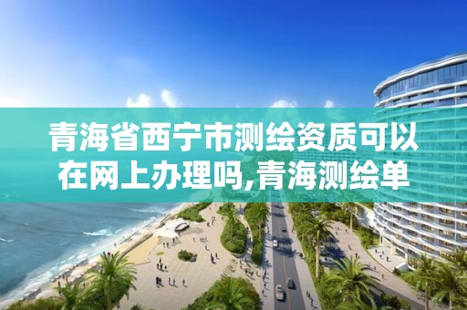 青海省西宁市测绘资质可以在网上办理吗,青海测绘单位。
