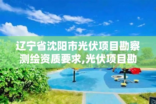 辽宁省沈阳市光伏项目勘察测绘资质要求,光伏项目勘察设计标准。