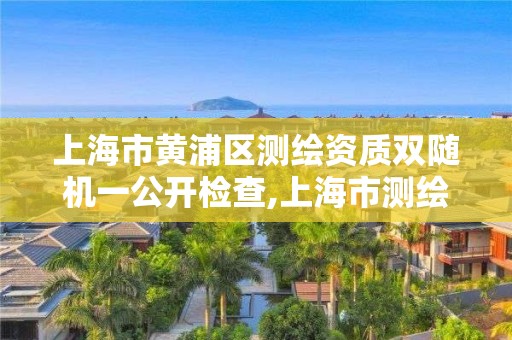 上海市黄浦区测绘资质双随机一公开检查,上海市测绘处地址。