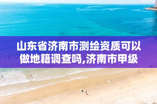 山东省济南市测绘资质可以做地籍调查吗,济南市甲级测绘资质单位。