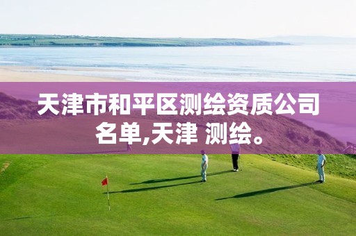 天津市和平区测绘资质公司名单,天津 测绘。
