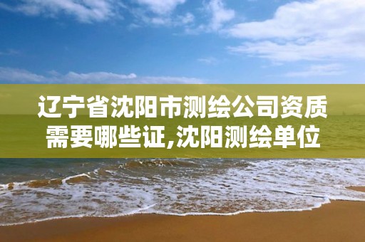 辽宁省沈阳市测绘公司资质需要哪些证,沈阳测绘单位招聘。