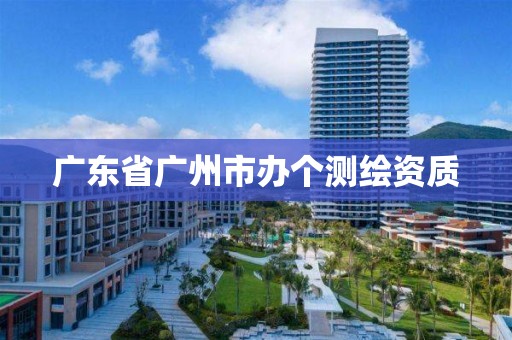 广东省广州市办个测绘资质