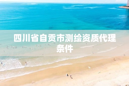 四川省自贡市测绘资质代理条件