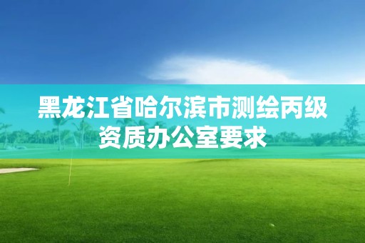 黑龙江省哈尔滨市测绘丙级资质办公室要求
