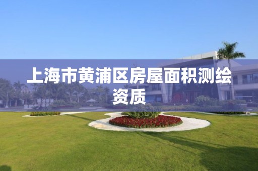 上海市黄浦区房屋面积测绘资质