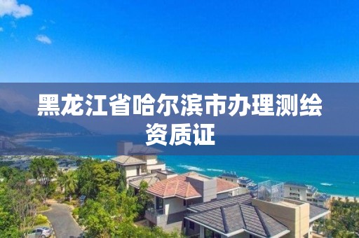 黑龙江省哈尔滨市办理测绘资质证 黑龙江省哈尔滨市办理测绘资质证