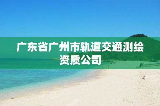 广东省广州市轨道交通测绘资质公司