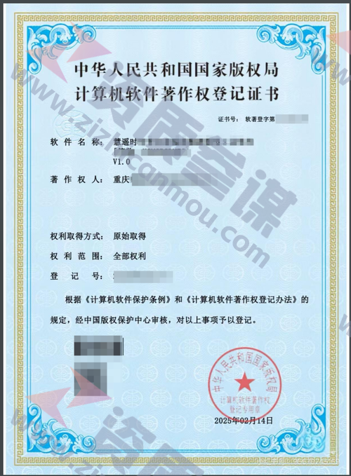 2025年2月计算机软件著作证书案例展示-1