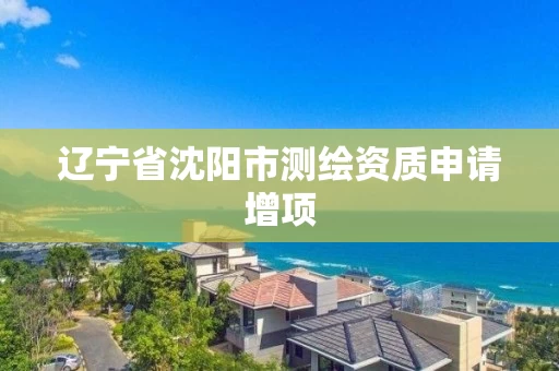 辽宁省沈阳市测绘资质申请增项