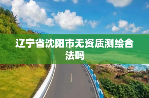 辽宁省沈阳市无资质测绘合法吗